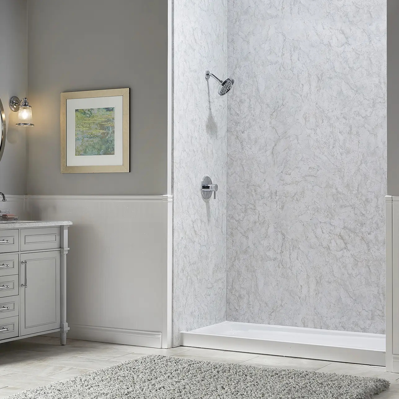 Exclusive shower wall surrounds