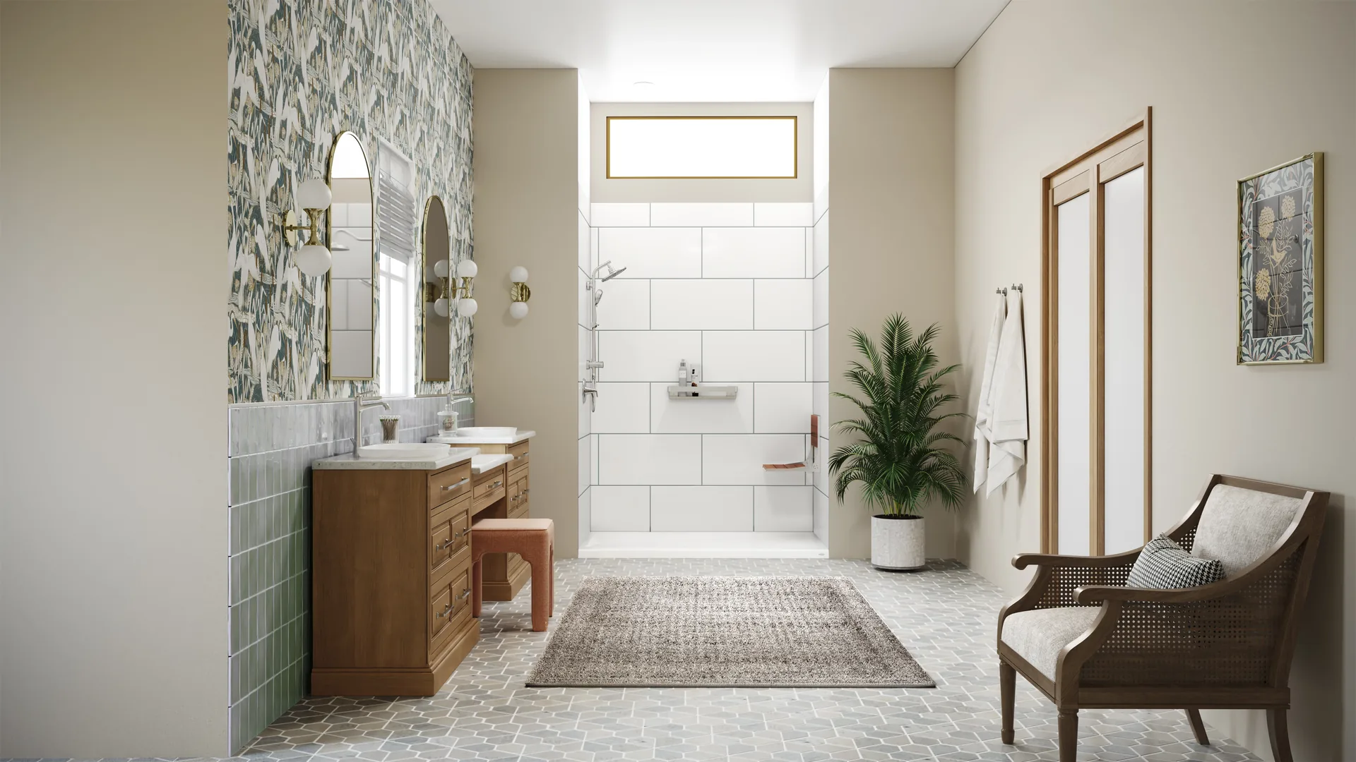 Accessible walk-in shower
